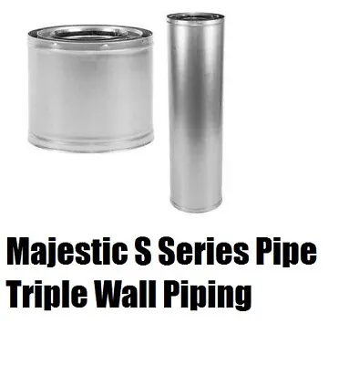 $145 • Buy Majestic S Series Chimney Pipe - Triple Wall 12  Length 81
