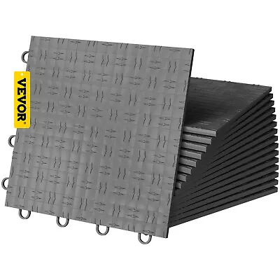 VEVOR Garage Tiles Interlocking Garage Flooring Tiles 12 X12  25 Pack Graphite • £49.19