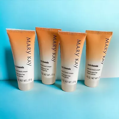 Mary Kay Travel Size Satin Hands Peach Hand Cream .75 Oz 4 Pack Travel Size • $14.99