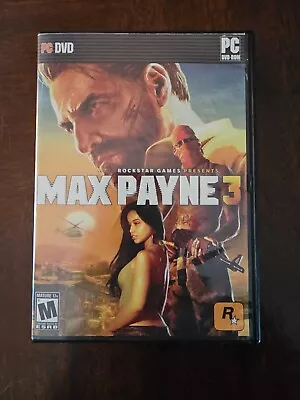 Max Payne 3 PC 2012 Rockstar Games Complete With Manual 4 Disk Video Game • $10.99