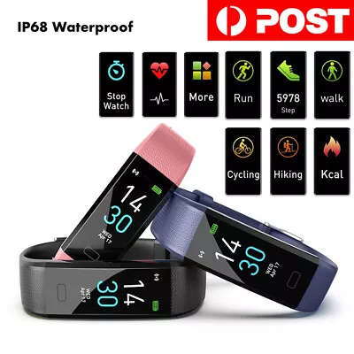 $34.95 • Buy Smart Bracelet Fitbit Style Heart Rate Monitor Watch Pedometer Tracker Sports