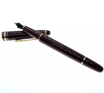 Montblanc Meisterstuck Bordeaux Burgundy 14K Fountain Pen Fine Nib 144R • $245