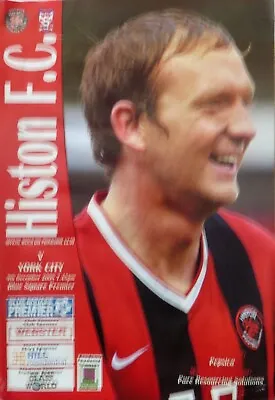 Histon V York City 9/12/2008 Blue Square Premier Division #excellent# • £1.99