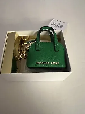 Michael Kors Cindy Keyfob Key Bag Charm With Gift Box . Palmetto Green. • $39