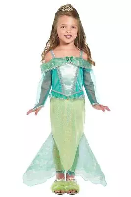 Child Toddler Mermaid Princess Girls Myths Fairy Tale Fancy Dress Party Costume • £9.19