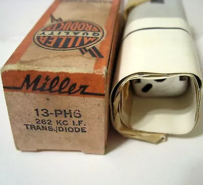 J. W. Miller ® 13-PH6 - 262 KHz Output I.F. Coil - Printed Circuit - New In Box • $9.45
