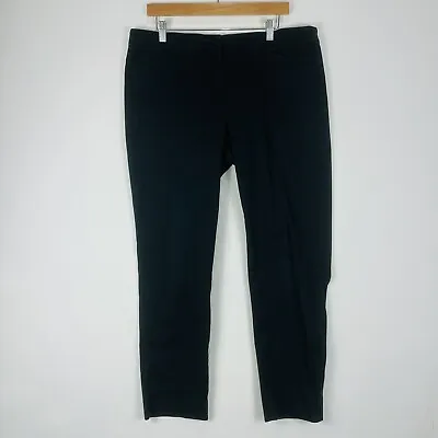 J. Jill JJill Black Straight Leg Flat Front Casual Chino Pants Womens Sz 16 Tall • $16.99