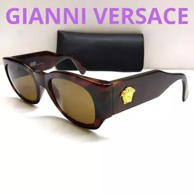 Gianni Versace Medusa Sunglasses MOD.413 COL.900 Brown • $197.16