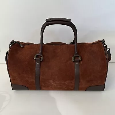 Vintage Marlboro Suede Leather Duffel Guts Grit Gear Travel Bag Luggage 2003  • $56.88