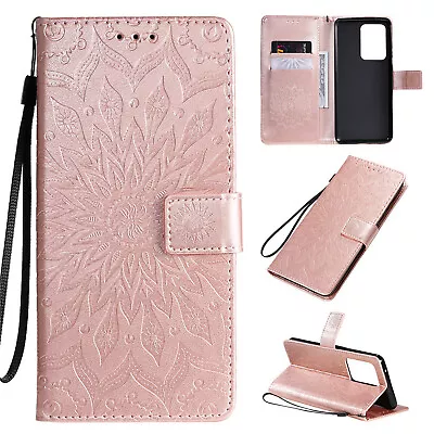 $4.99 • Buy Leather Wallet Case For Samsung S22 Ultra S21 S20 FE Plus Note 20 10 98 S10 S9S8