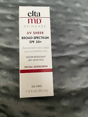 Elta MD UV Sheer Broad Spectrum Facial Sunscreen SPF 50+ NIB 1 Fl Oz • $18.40