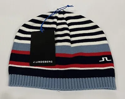 J. Lindeberg Stripe Beanie Hat New With Tag Multicolor • $27.50