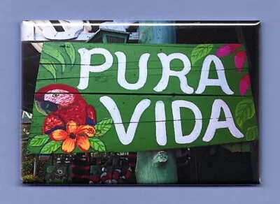 Costa Rica *2x3 Fridge Magnet* Central America Pura Vida Beach Volcano Sloth  • $8.95