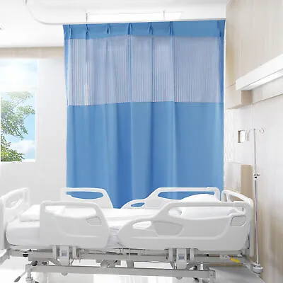 Hospital Medical Curtain Clinic ICU Partition Net SPA Lab Cubicle Private Blue • $47