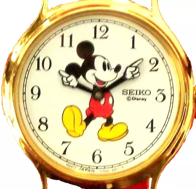 Disney Classic Mens Seiko Mickey Mouse Watch! New! • $595