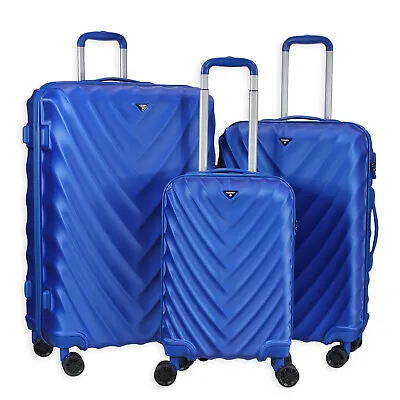 Rocklands Lightweight 4 Wheel ABS Hard Shell Luggage Suitcase Cabin Bag - ABS 16 • £119.95