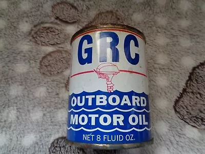 Vtg GRC Outboard Motor Oil Full Can-8oz Never Opened--Look • $19.99