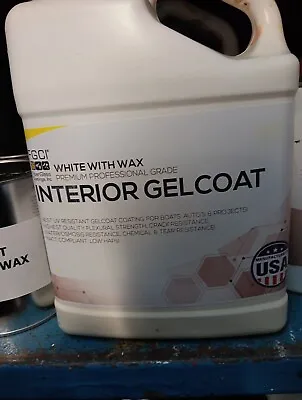FGCI Gel Coat WHITE With Wax QUART Boat Fiberglass Repair Marine  • $35