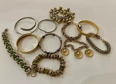 Vintage Costume Jewelry Bracelet Lot Gold Plated Silver Coro Germany • $29.99
