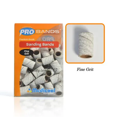 Medicool Zebra Acrylic Sanding Bands - Fine Grit 100 PCs • $8.95