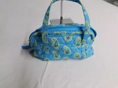 Vera Bradley Mini Zip Tote Bermuda Blue VGUC • $4.69