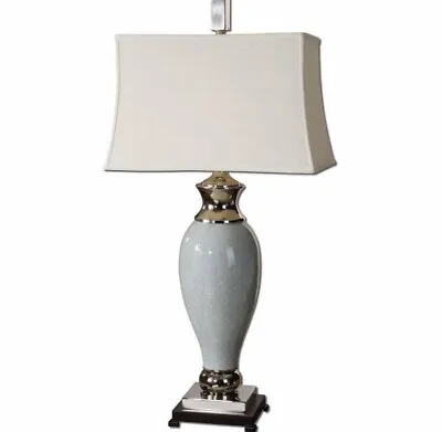 $2K !! Restoration Hardware Espresso Light Blue  Gourd Table Lamp • $1200