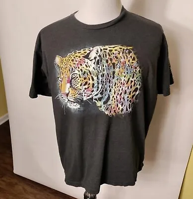 The Mountain Mens XL Short Sleeve Leopard Graphic Print T-Shirt Kalahari Resorts • $12