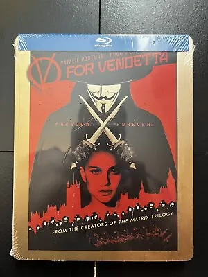 $12.99 • Buy V For Vendetta Blu-ray [Best Buy Exclusive Steelbook] Brand New Sealed