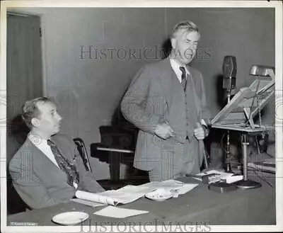 1946 Press Photo Henry A. Wallace Addressed People At School Of Political Action • $19.99