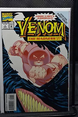 Venom The Madness #1 Embossed Cover Marvel 1993 Juggernaut Eddie Brock 9.6 • $3.99