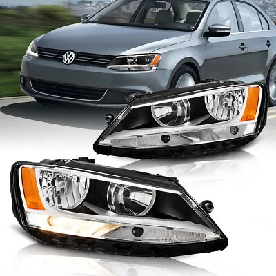 Pair Headlights LH RH Halogen Replacement Fit For 2011-2018 Volkswagen VW Jetta • $104.40