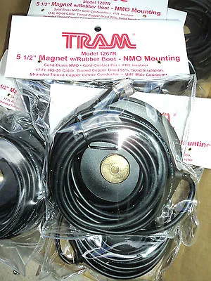 TRAM 5 1/2  Magnetic Mag NMO Mount MINI UHF Conn. Antenna Mount W/ Rubber 1267R • $47.99