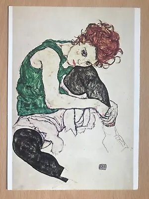 Egon Schiele. “Sitzende Frau 1917   Modern Art Postcard • £1.99