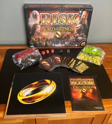 RISK LORD OF THE RINGS 2003 99% Complete Missing The One Ring • $23