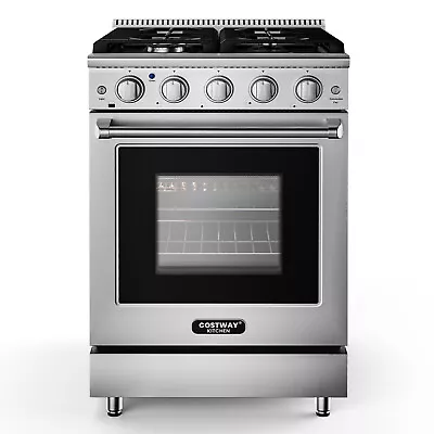 24 Inches Natural Gas Range Freestanding W/ 4 Burners Cooktop & 3.73 Cu.Ft. Oven • $1499.99