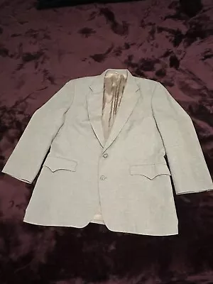 Circle S Dallas Men's Western Dress Jacket Beige   Size 42R • $40