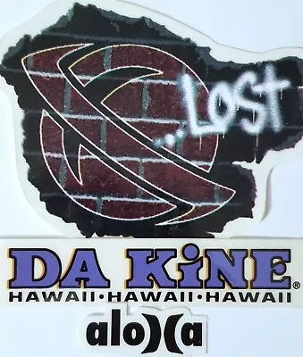 Da Kine Hawaii Surf 3 Vtg Aloha Surfing Sticker Lot Lost Surfboard Hurley Surfer • $24.50