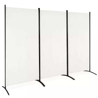 6 FT Steel Frame Room Divider 3 Panel Privacy Screen Flexible Foldable Partition • $62.98