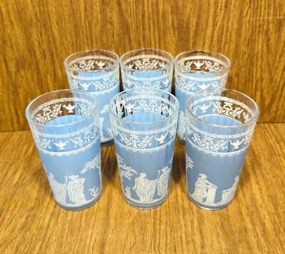 Vintage MCM Grecian Hellenic Wedgwood Blue Jeanette Jasperware 6 Piece CLEAN!! • $24.99