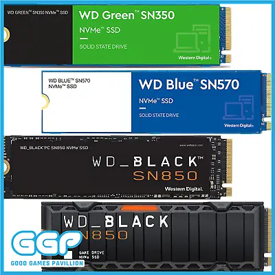 $75 • Buy WD 1TB 2TB 500GB 250GB SSD SN850 SN770 SN570 SN550 SN350 M.2 NVMe PCIe SSD
