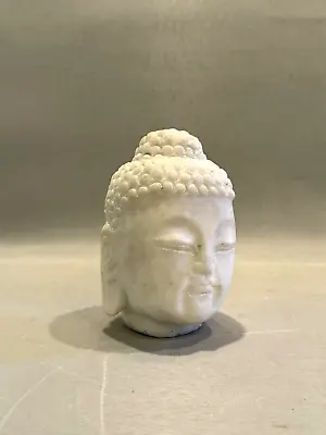 Hand Carved White Marble Stone Buddha Head  5.5  • $150