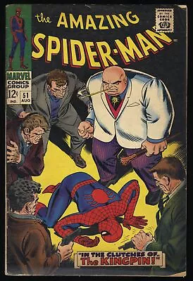 Amazing Spider-Man #51 VG+ 4.5 2nd Appearance Kingpin! Marvel 1967 • $93