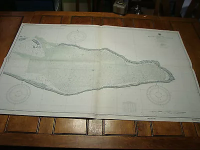 Vintage WW II Era Nautical Chart Map: MAJURO ATOLL ANCHORAGE--RESTRICTED-- • $229.03