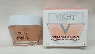 Vichy Mineral Double Glow Peel Face Mask W/Exfoliating AHA Fruit Acids .5Oz  • $7.28