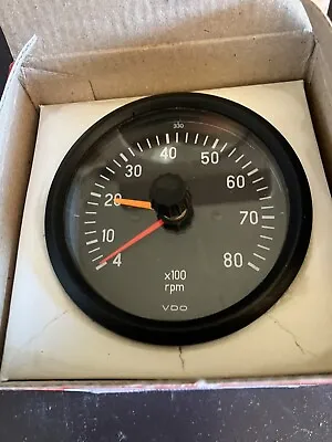 Vintage VDO Cockpit Intl Gauge Tachometer  3 1/8” 6 Cylinder Made In Brazil • $55