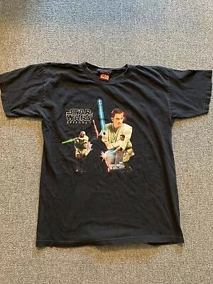 Vintage 90s Star Wars Episode 1 Jedi Vs Sith 1999 Movie Promo T Shirt Size Large • $59.99