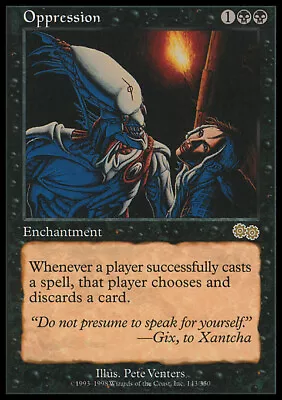 MTG Magic The Gathering Oppression (143/356) Urza's Saga LP • $3.45