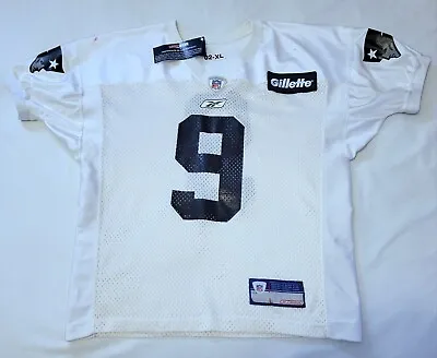 PRACTICE WORN 2002 2007 New England Patriots #9 Reebok Jersey COA + PHOTOMATCH • $299.99