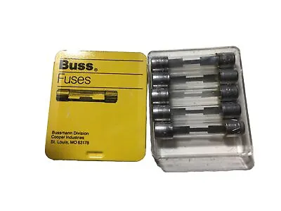 [5] Buss Agc 15 Fast Acting Glass Fuse Usa Made [5 Pcs] • $7.49