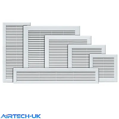 Air Vent Grille White Wall Ducting Ventilation Cover Grid ABS Plastic • £4.15